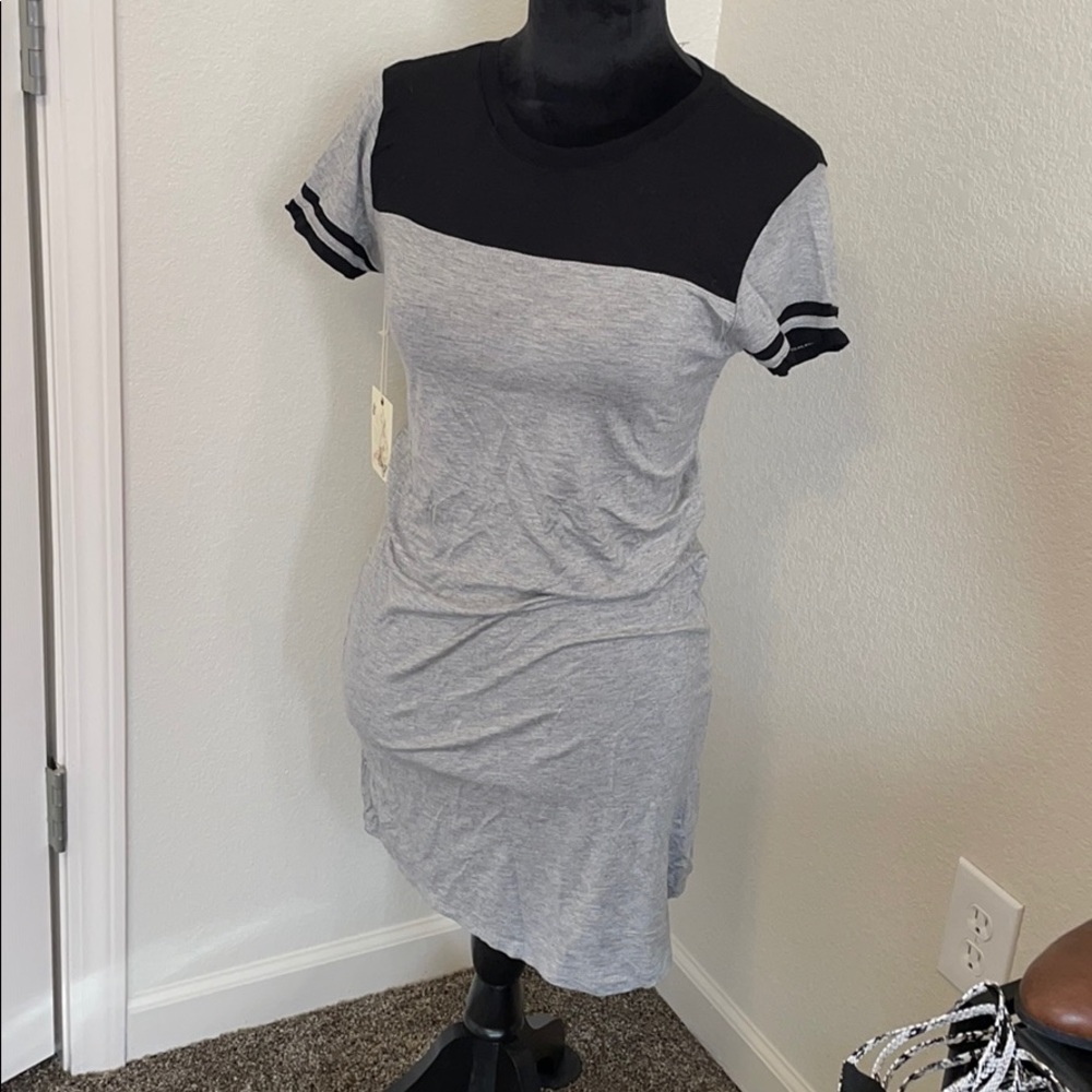 Black and Gray Dress